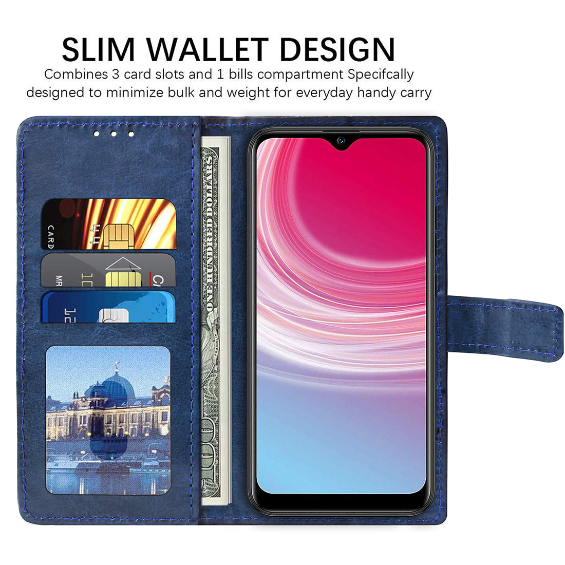Premium Wallet Flip Cover for Tecno Camon i4