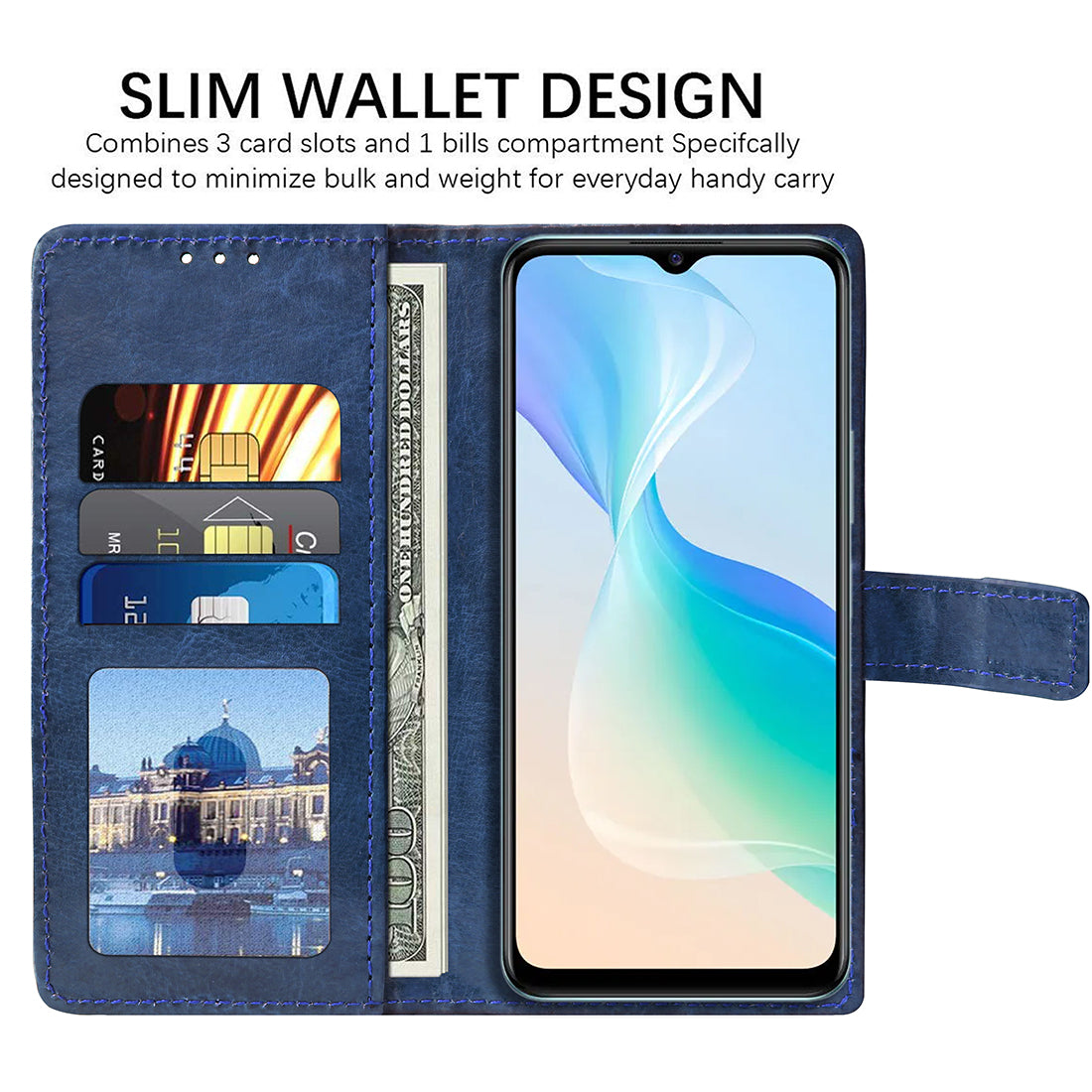 Premium Wallet Flip Cover for Vivo Y76 5G