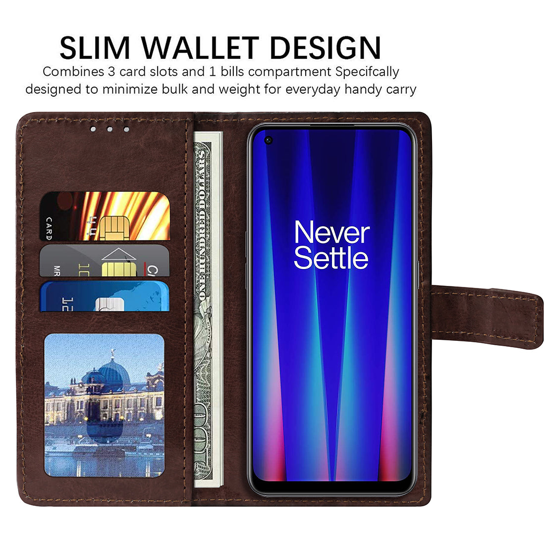 Premium Wallet Flip Cover for OnePlus Nord 2 CE 5G
