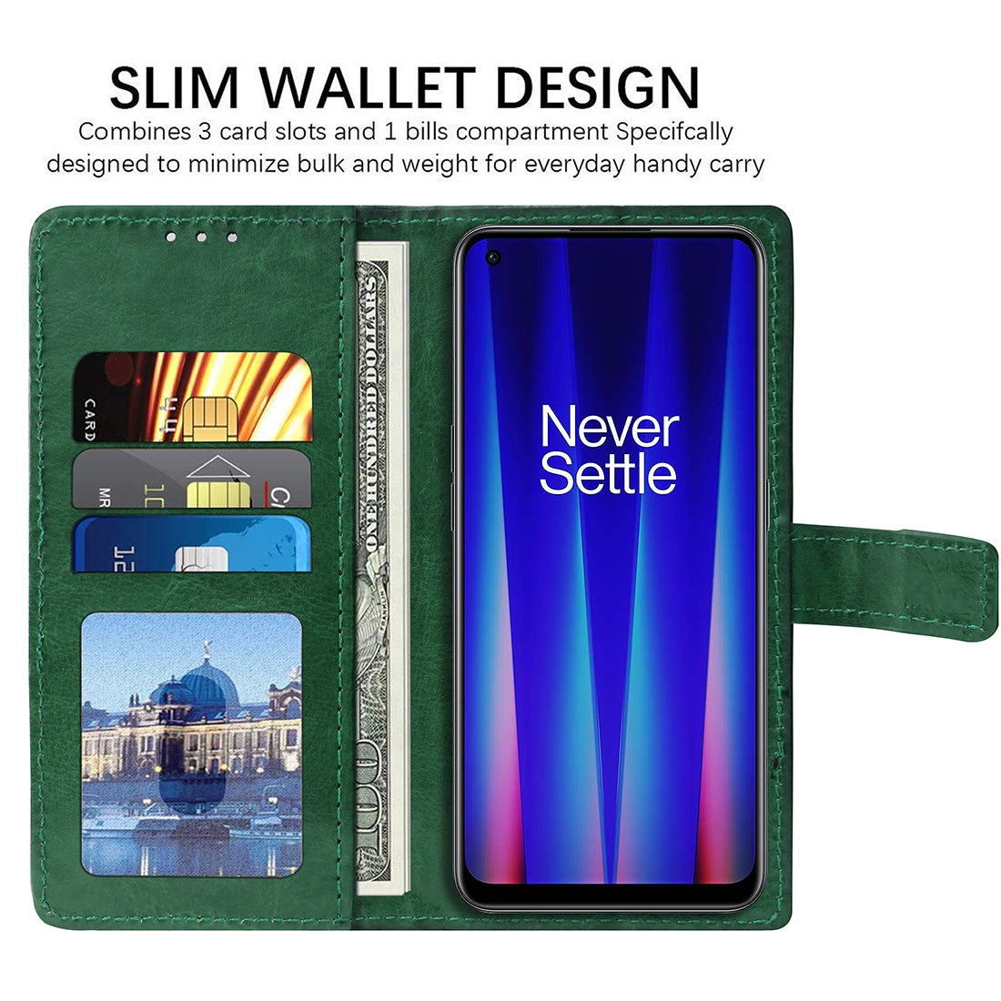 Premium Wallet Flip Cover for OnePlus Nord 2 CE 5G
