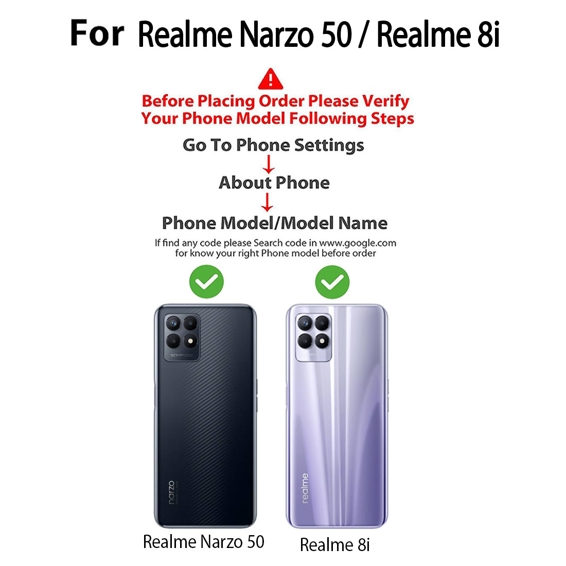 Premium Wallet Flip Cover for Realme Narzo 50 4G / 8i 4G