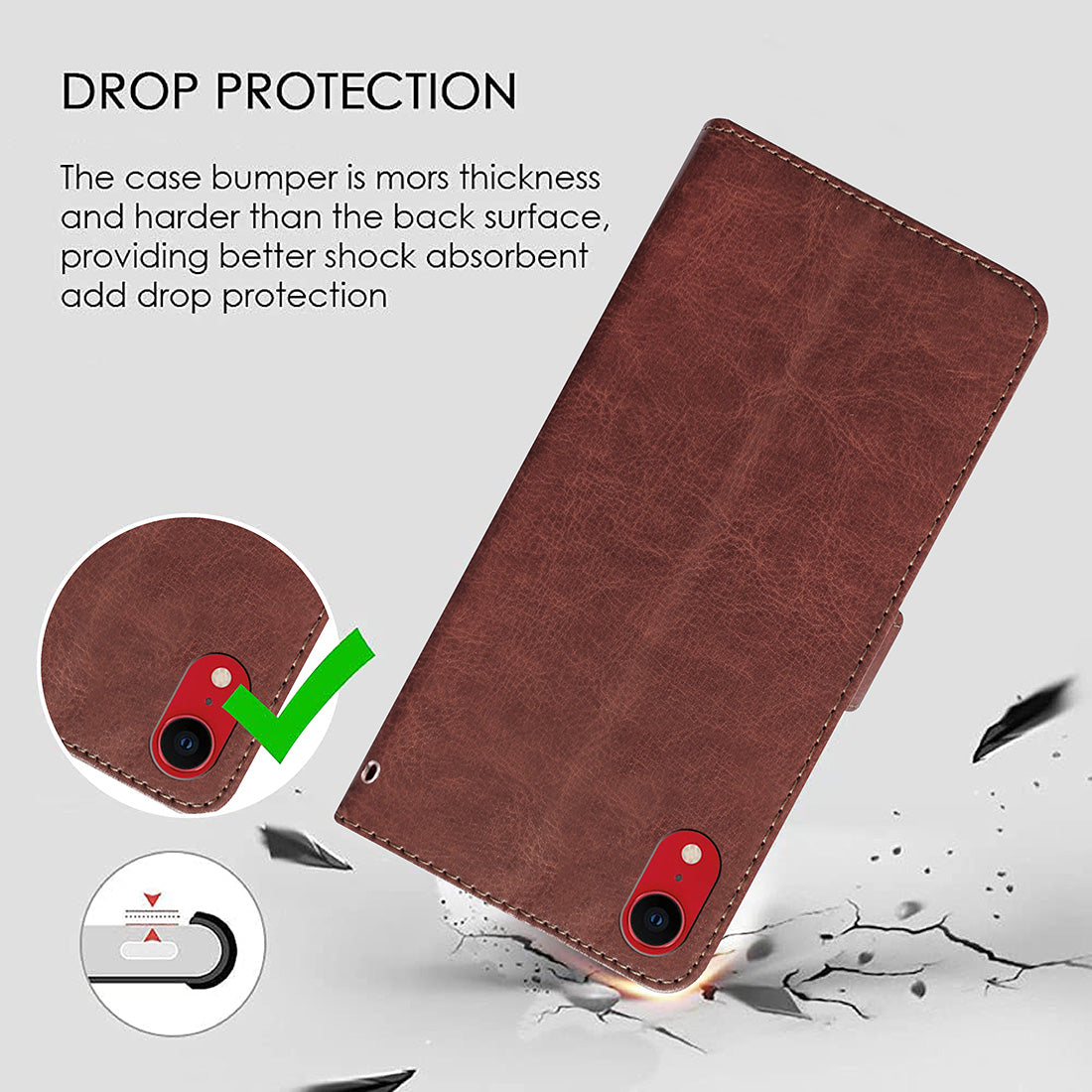 Premium Wallet Flip Cover for Apple iPhone XR