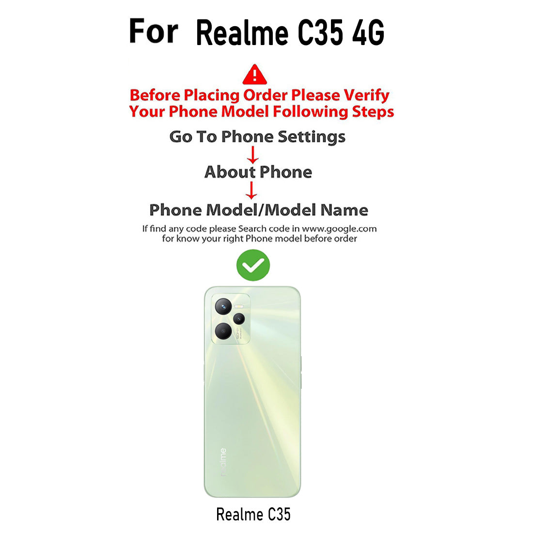 Premium Wallet Flip Cover for Realme C35 4G