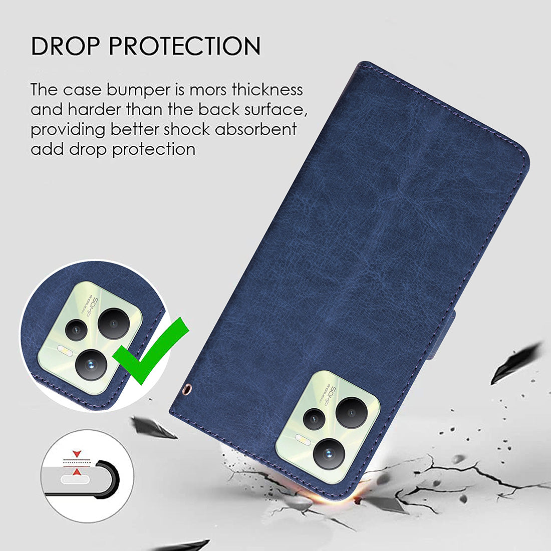 Premium Wallet Flip Cover for Realme C35 4G