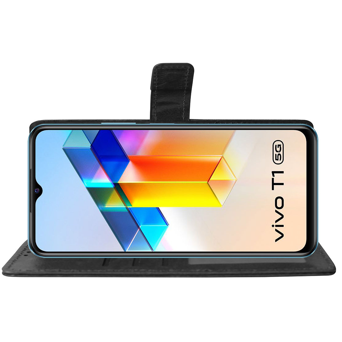 Premium Wallet Flip Cover for Vivo T1 5G
