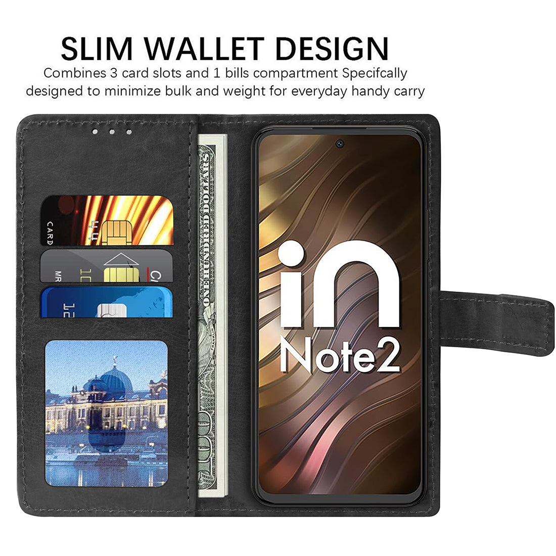 Premium Wallet Flip Cover for Micromax IN Note 2