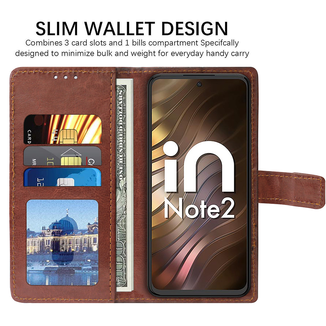 Premium Wallet Flip Cover for Micromax IN Note 2