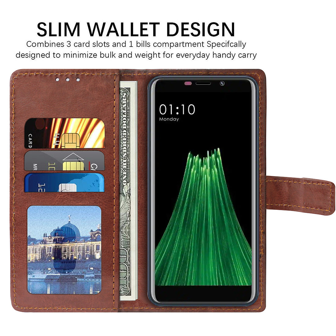 Premium Wallet Flip Cover for Mobiistar C1