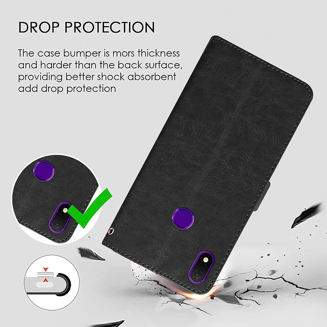 Premium Wallet Flip Cover for Mobiistar X1 Notch