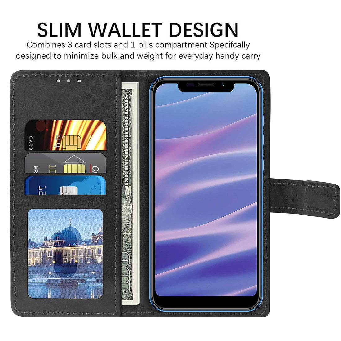 Premium Wallet Flip Cover for Mobiistar X1 Notch