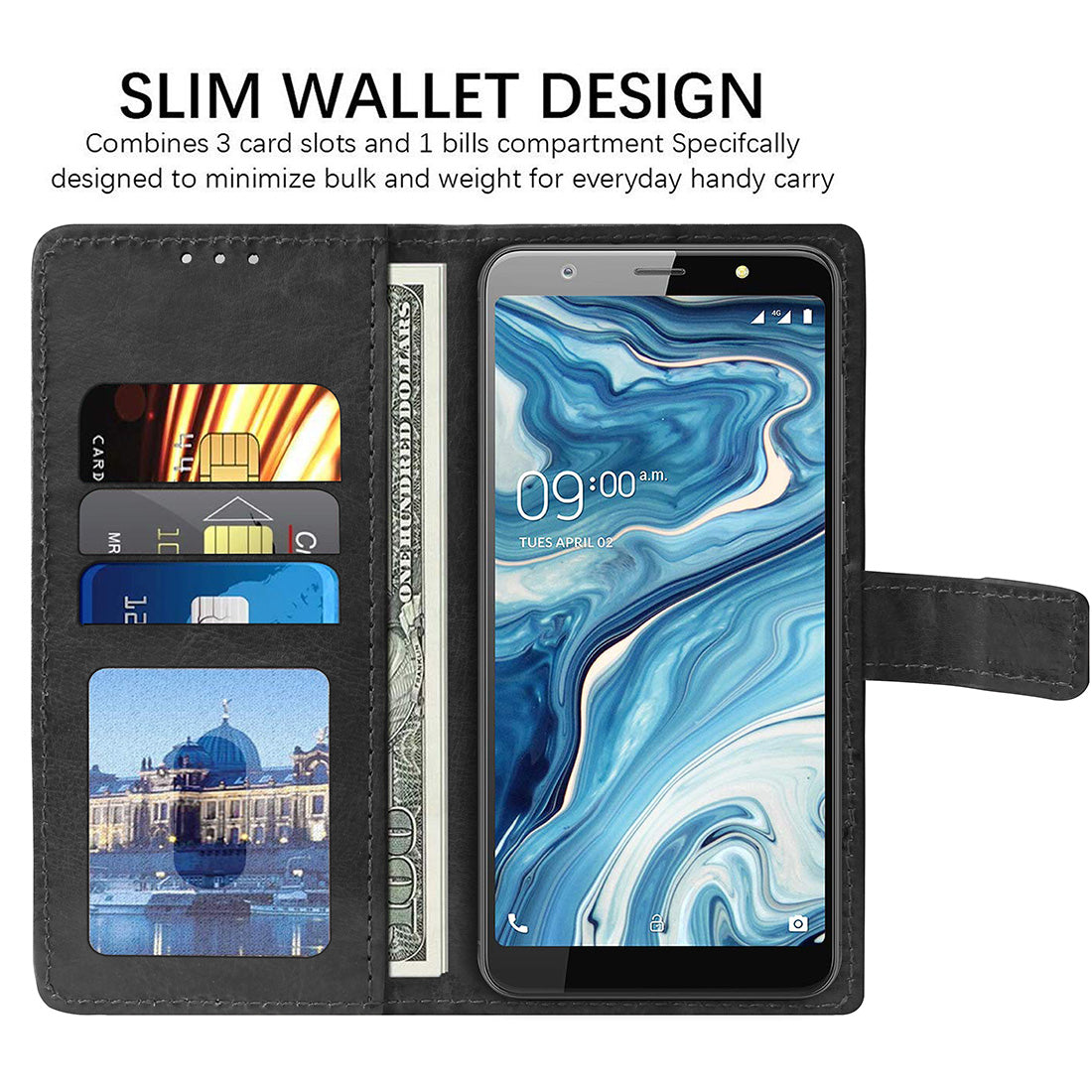 Premium Wallet Flip Cover for XOLO Era 5X