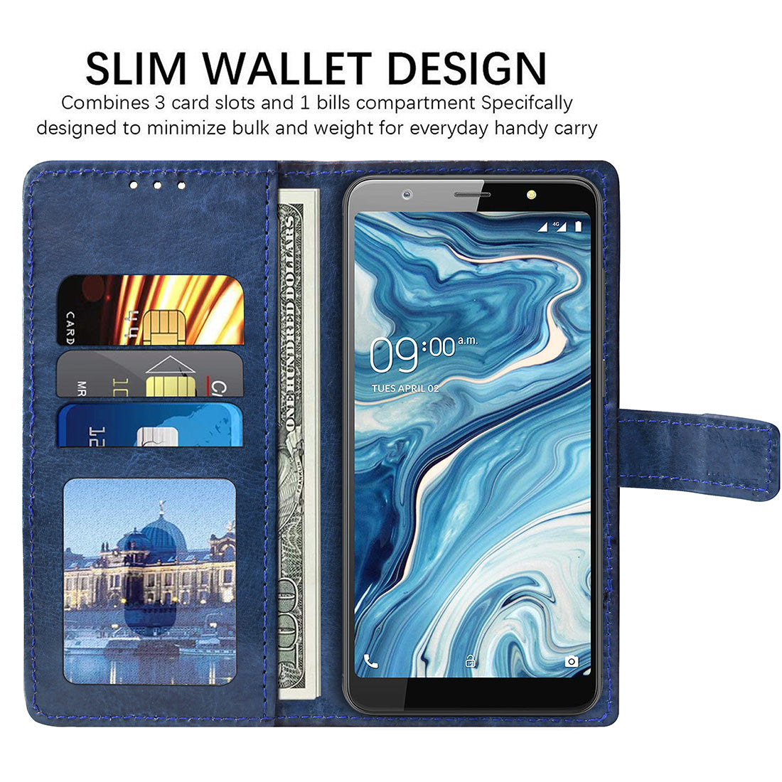 Premium Wallet Flip Cover for XOLO Era 5X