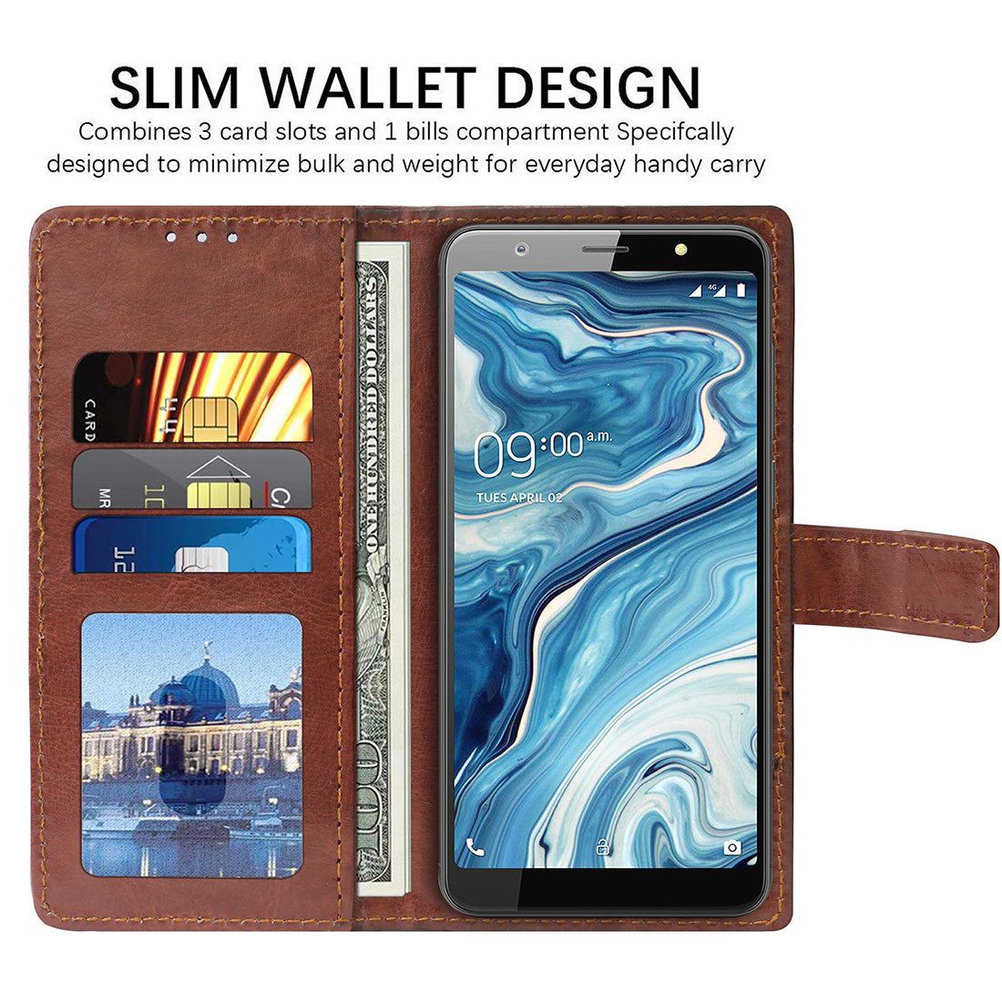 Premium Wallet Flip Cover for XOLO Era 5X