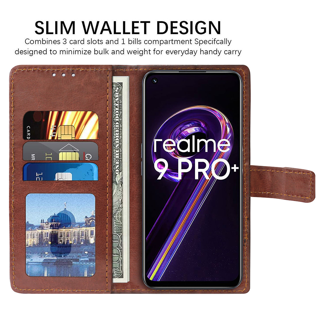 Premium Wallet Flip Cover for Realme 9 Pro Plus 5G