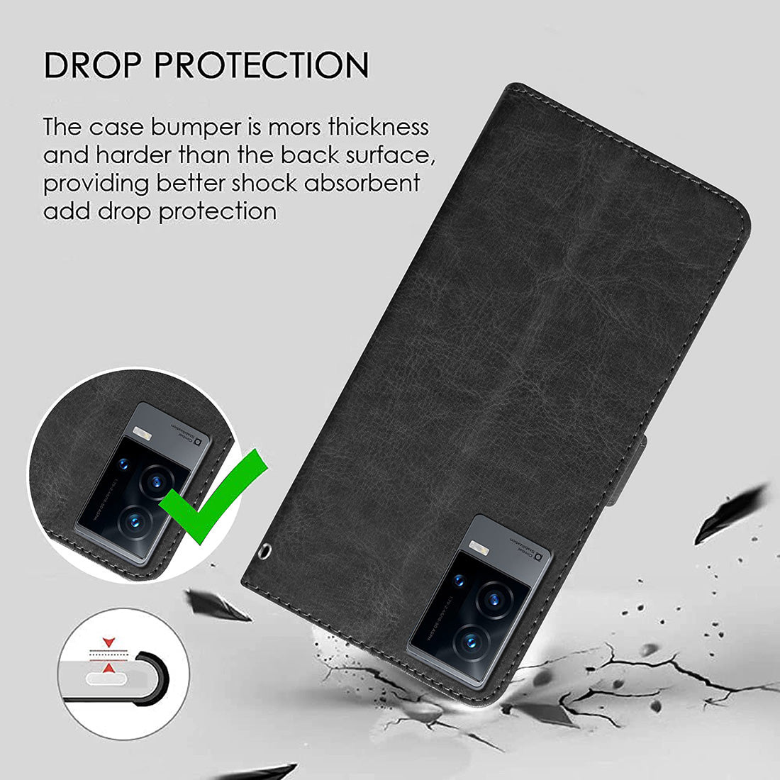 Premium Wallet Flip Cover for Vivo iQOO 9 5G