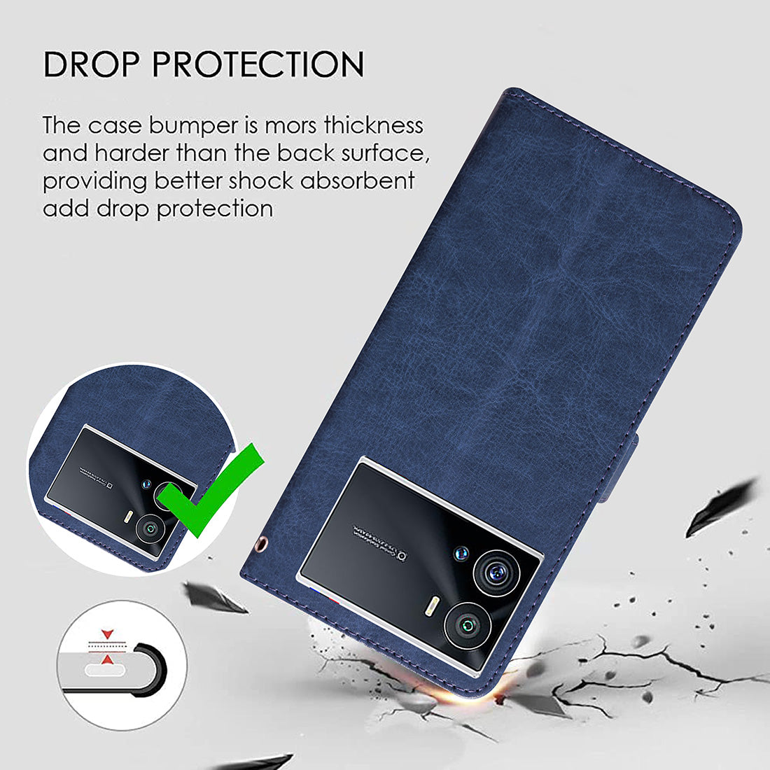 Premium Wallet Flip Cover for Vivo iQOO 9 Pro 5G