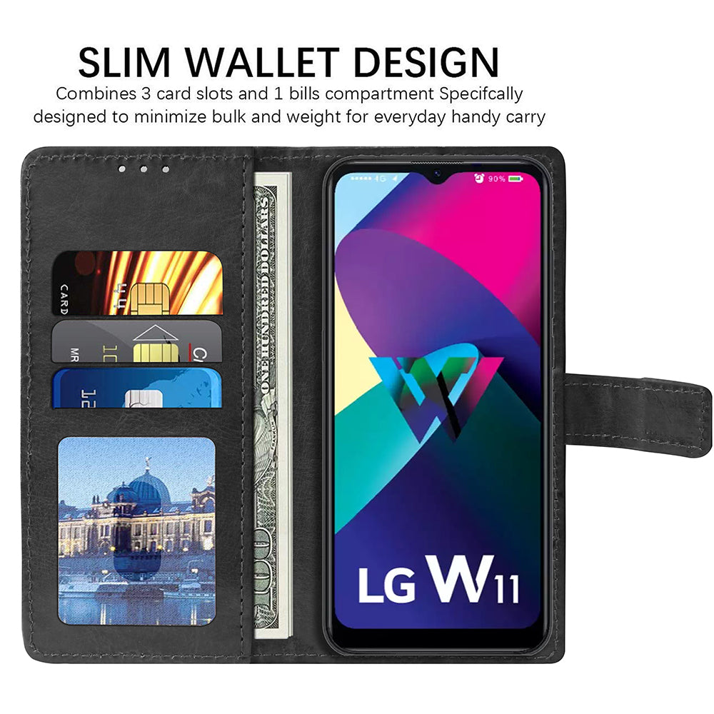 Premium Wallet Flip Cover for LG W11 4G