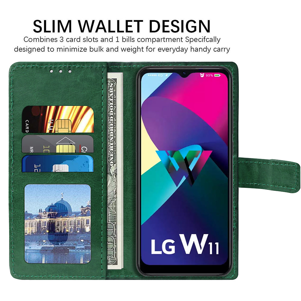 Premium Wallet Flip Cover for LG W11 4G