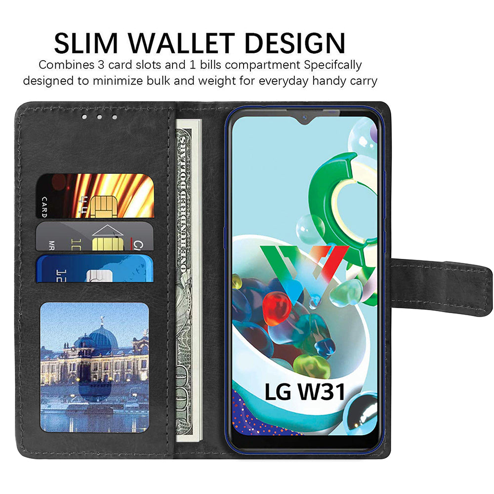 Premium Wallet Flip Cover for LG W31 4G