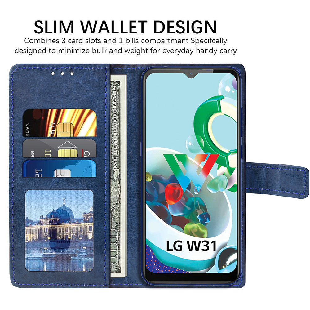 Premium Wallet Flip Cover for LG W31 4G