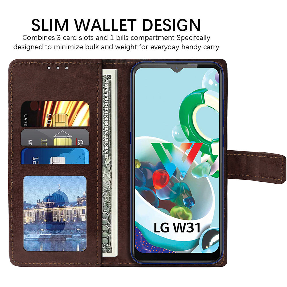 Premium Wallet Flip Cover for LG W31 4G