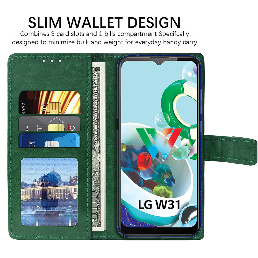 Premium Wallet Flip Cover for LG W31 4G