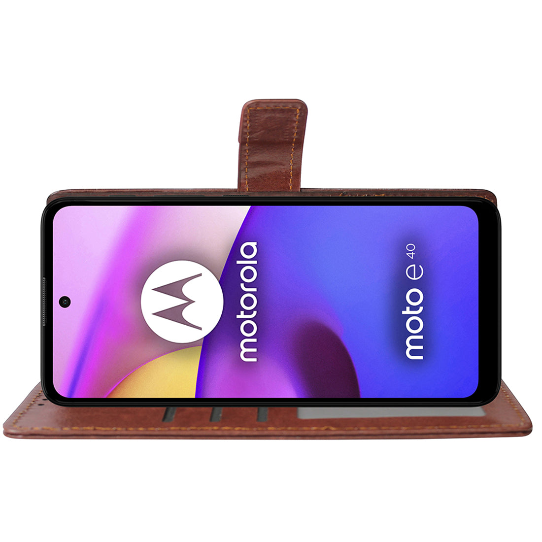 Premium Wallet Flip Cover for Motorola Moto E30 4G / E40 4G