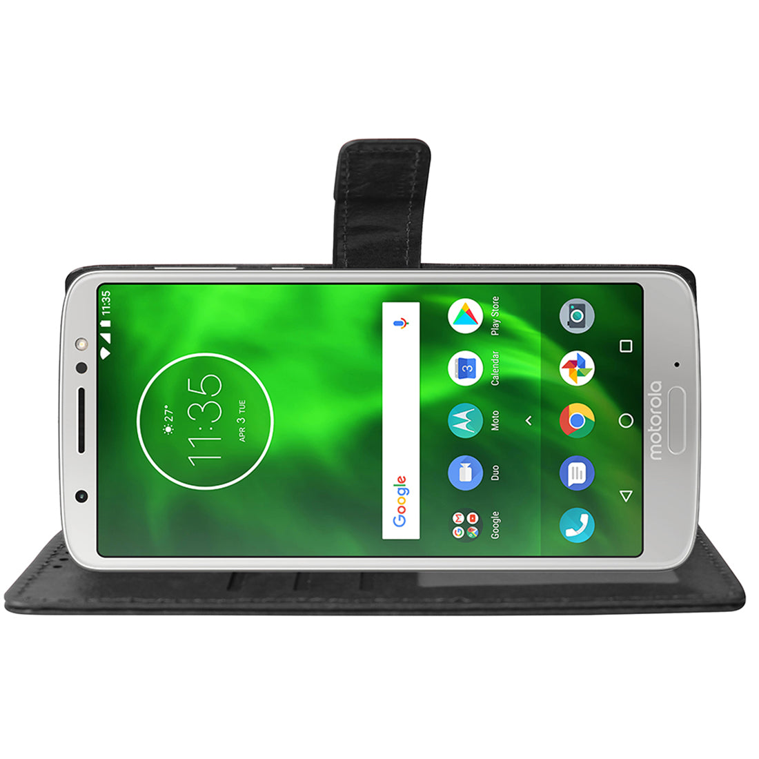 Premium Wallet Flip Cover for Motorola Moto G6 4G