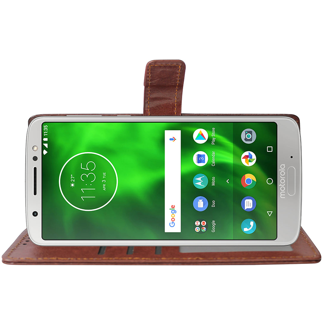 Premium Wallet Flip Cover for Motorola Moto G6 4G