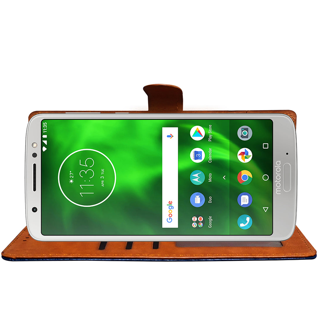 Premium Wallet Flip Cover for Motorola Moto G6 4G