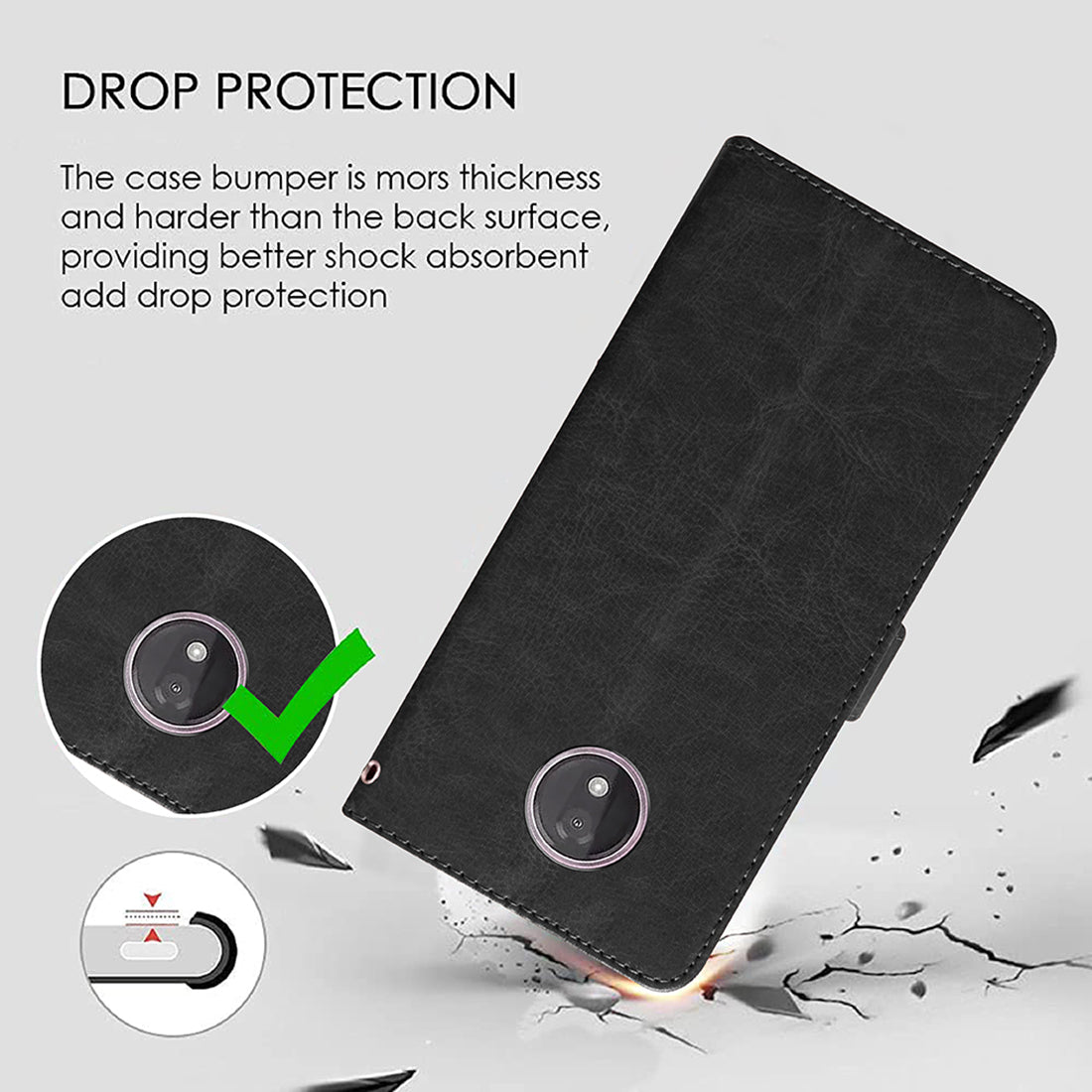Premium Wallet Flip Cover for Motorola Moto G7 Power 4G