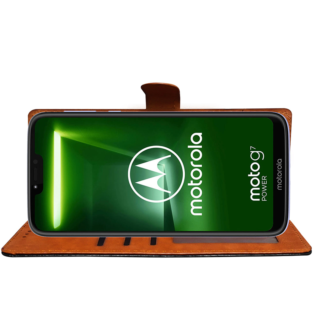 Premium Wallet Flip Cover for Motorola Moto G7 Power 4G