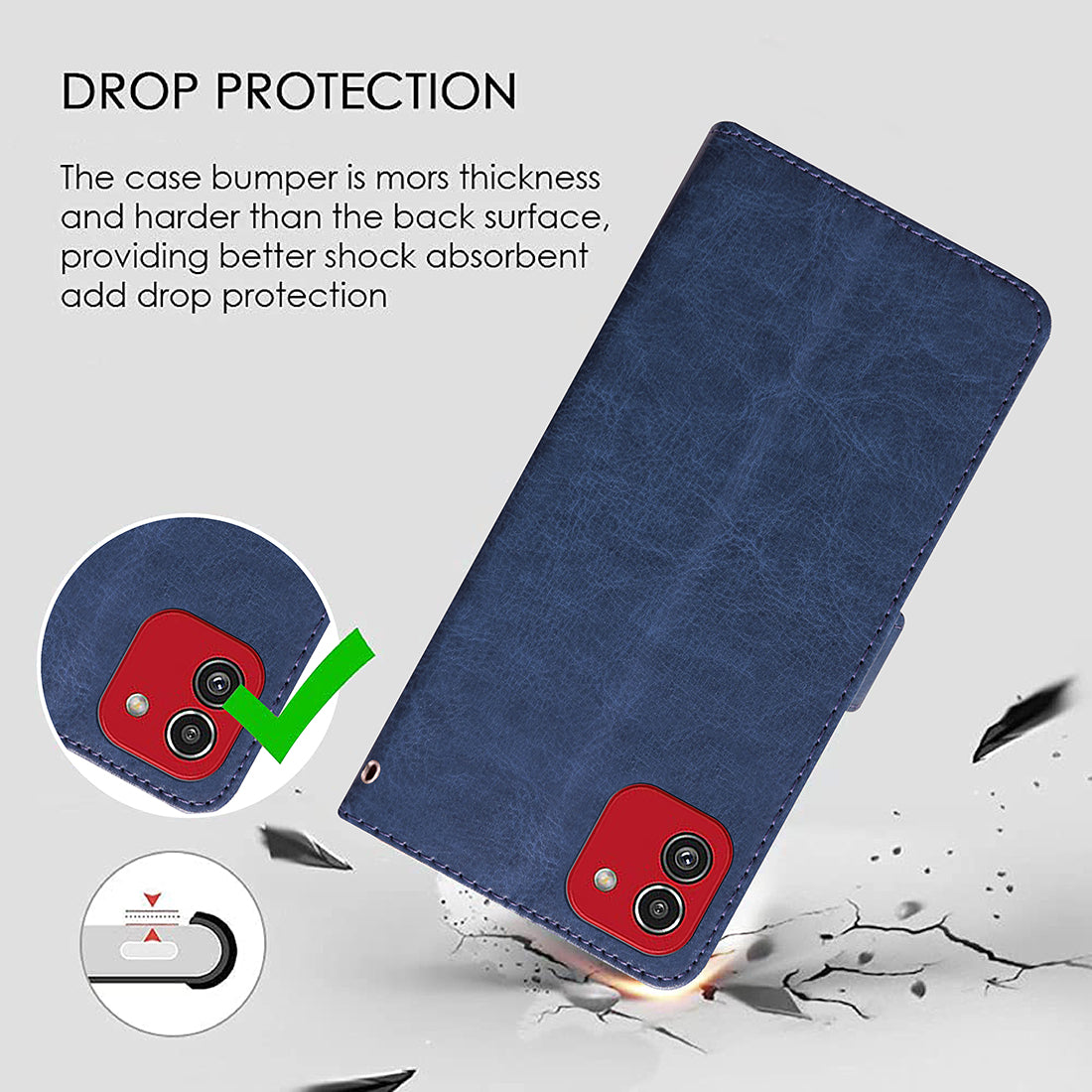Premium Wallet Flip Cover for Samsung Galaxy A03