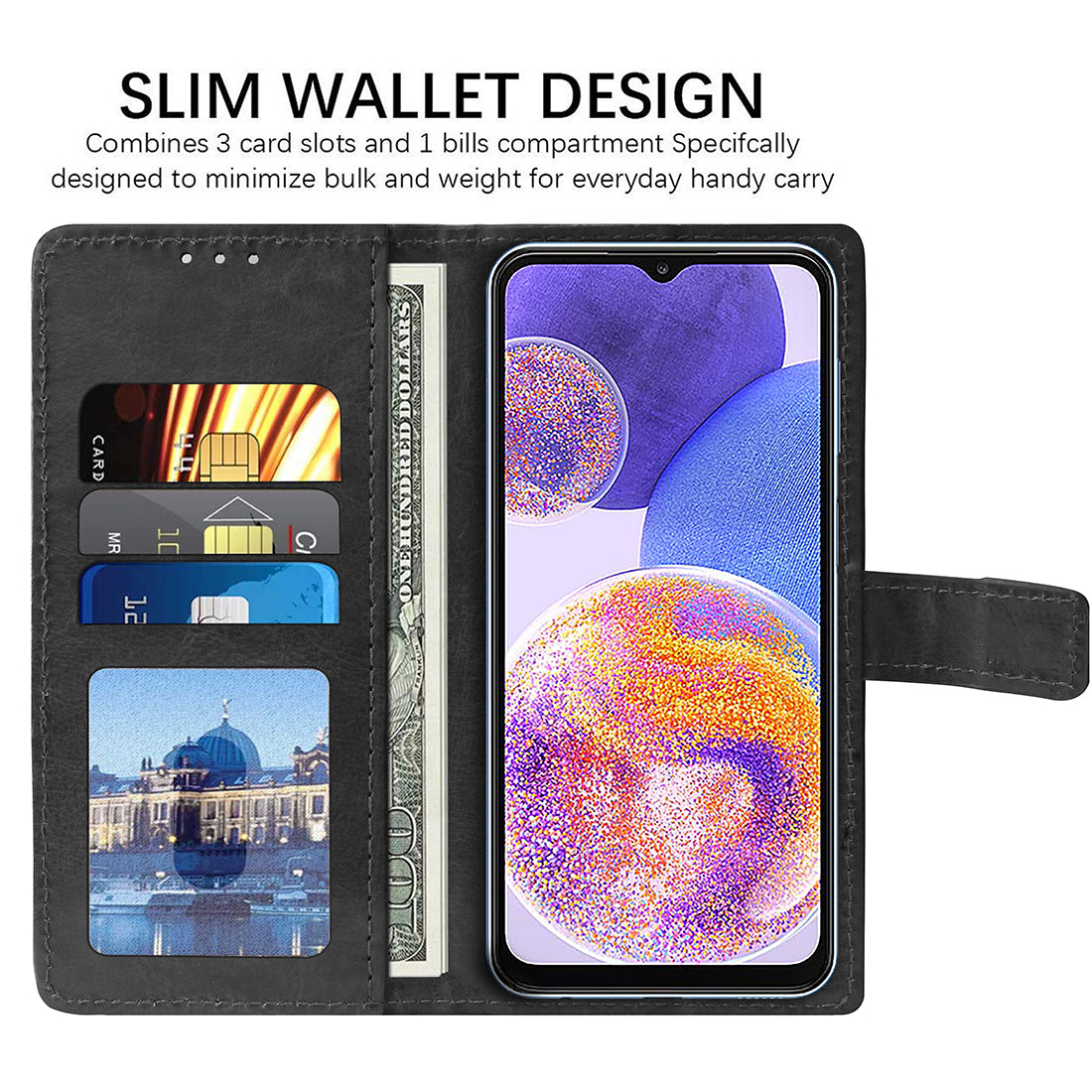 Premium Wallet Flip Cover for Samsung Galaxy A23 4G