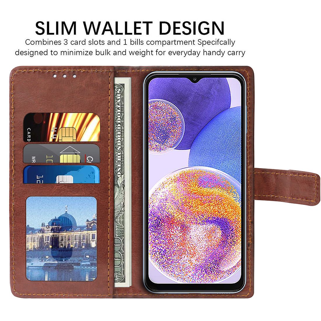 Premium Wallet Flip Cover for Samsung Galaxy A23 4G