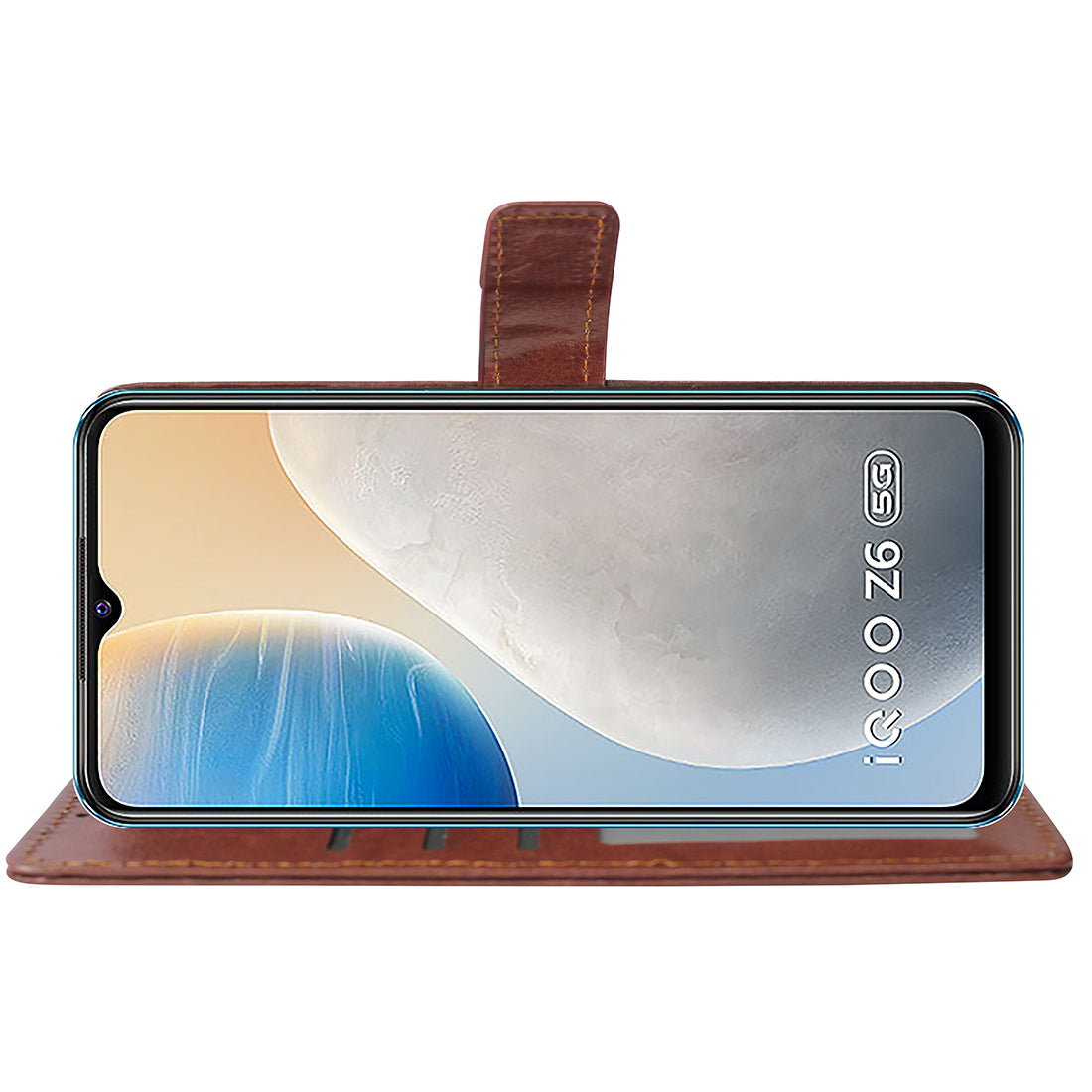 Premium Wallet Flip Cover for Vivo iQOO Z6 5G