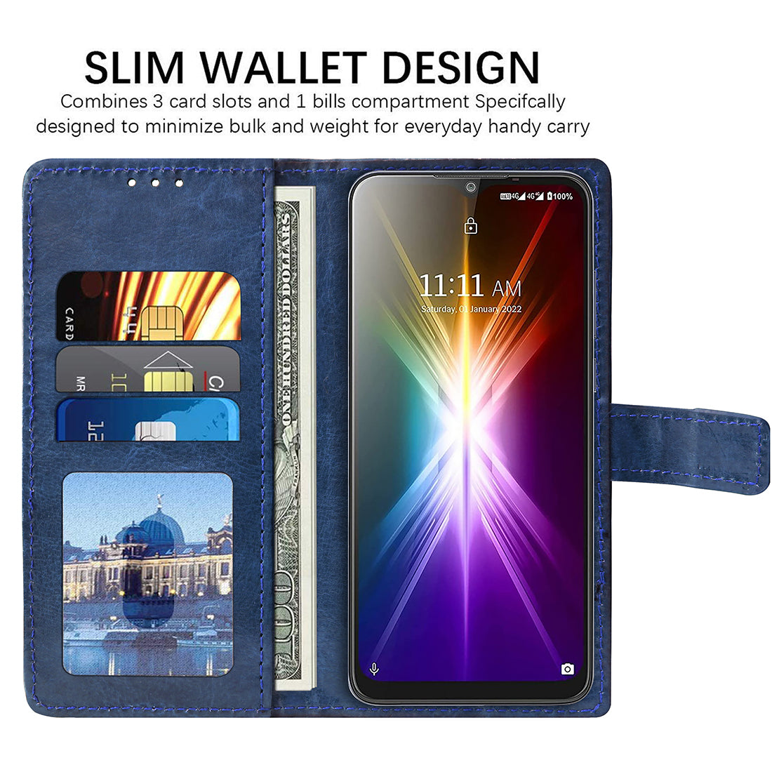 Premium Wallet Flip Cover for Lava X2 4G