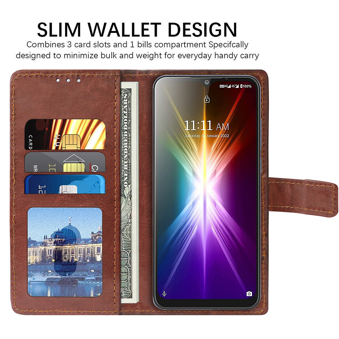 Premium Wallet Flip Cover for Lava X2 4G