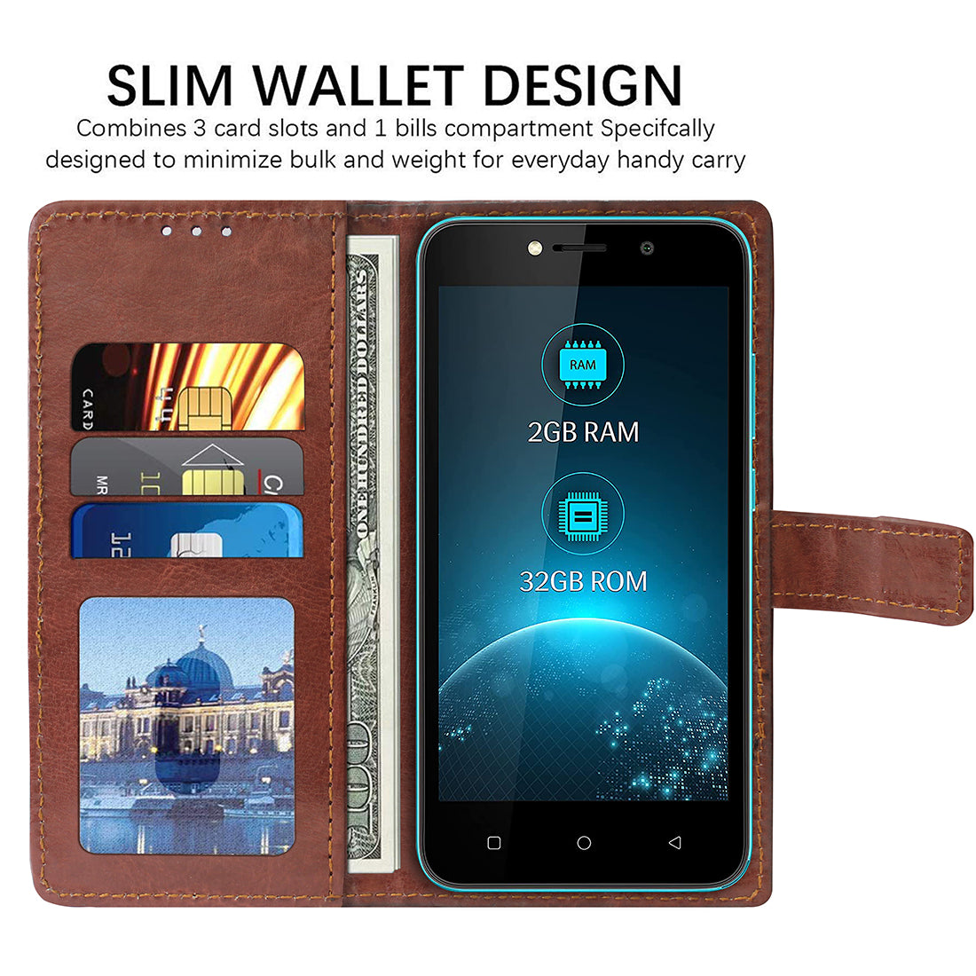 Premium Wallet Flip Cover for Lava Z21