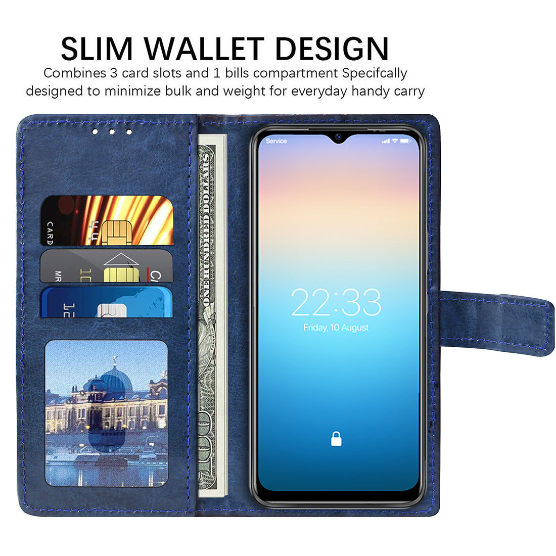 Premium Wallet Flip Cover for Itel A49 4G