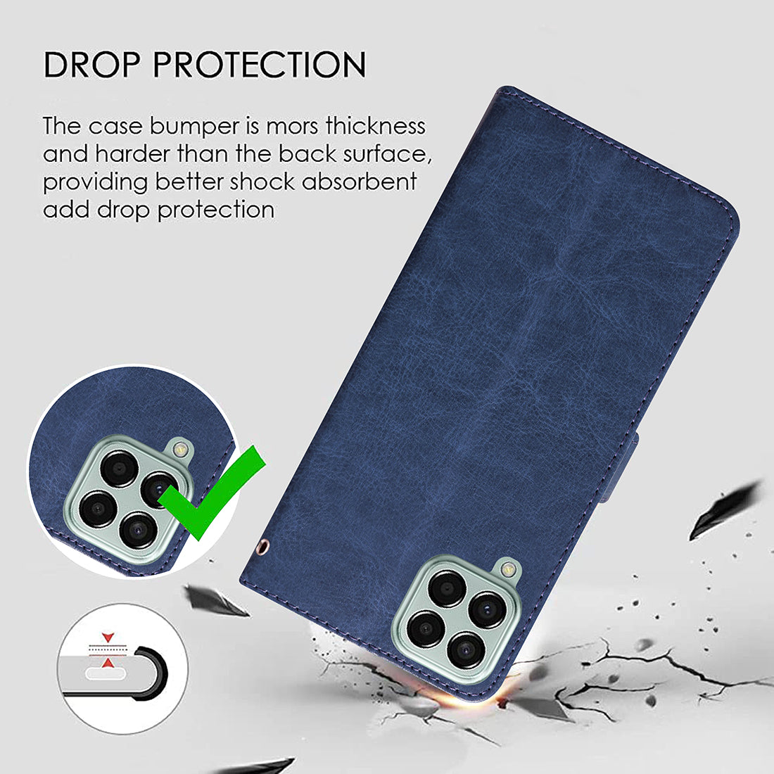 Premium Wallet Flip Cover for Samsung Galaxy M33 5G