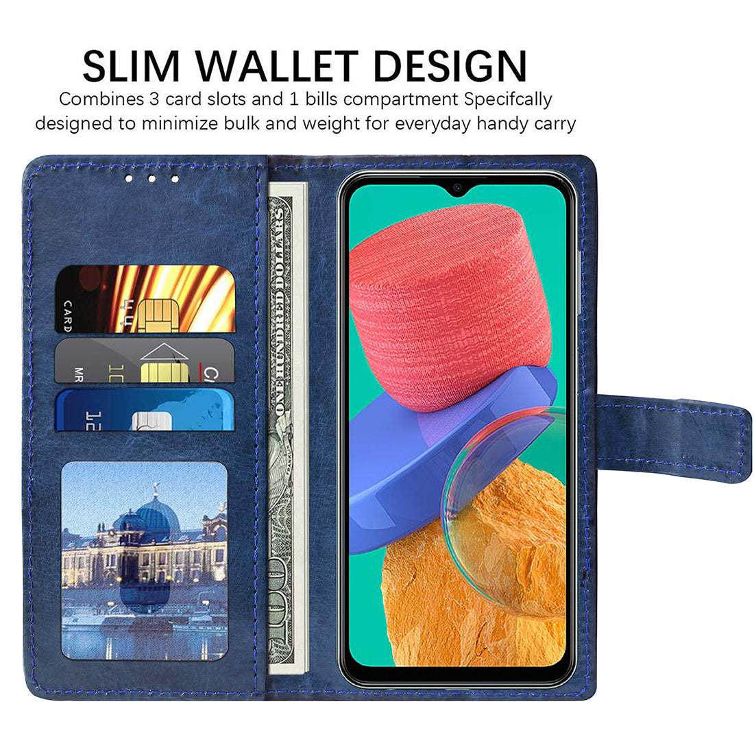 Premium Wallet Flip Cover for Samsung Galaxy M33 5G