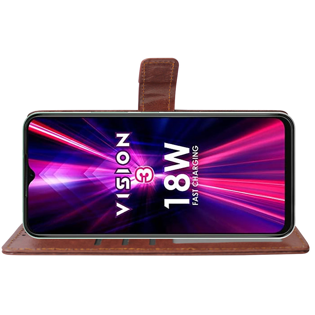 Premium Wallet Flip Cover for Itel Vision 3