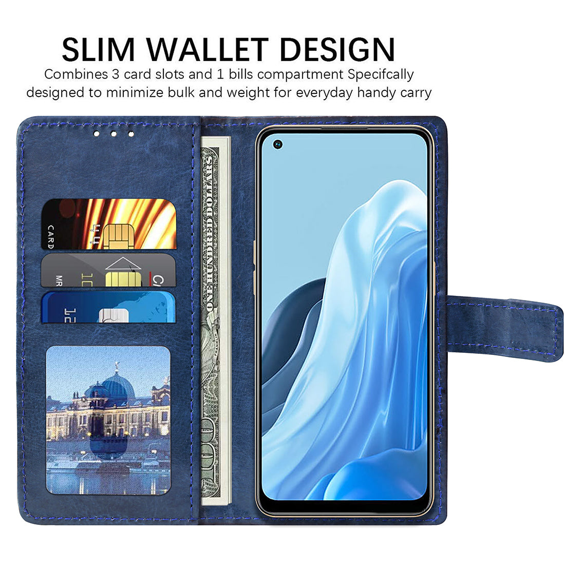 Premium Wallet Flip Cover for Oppo F21 Pro 4G