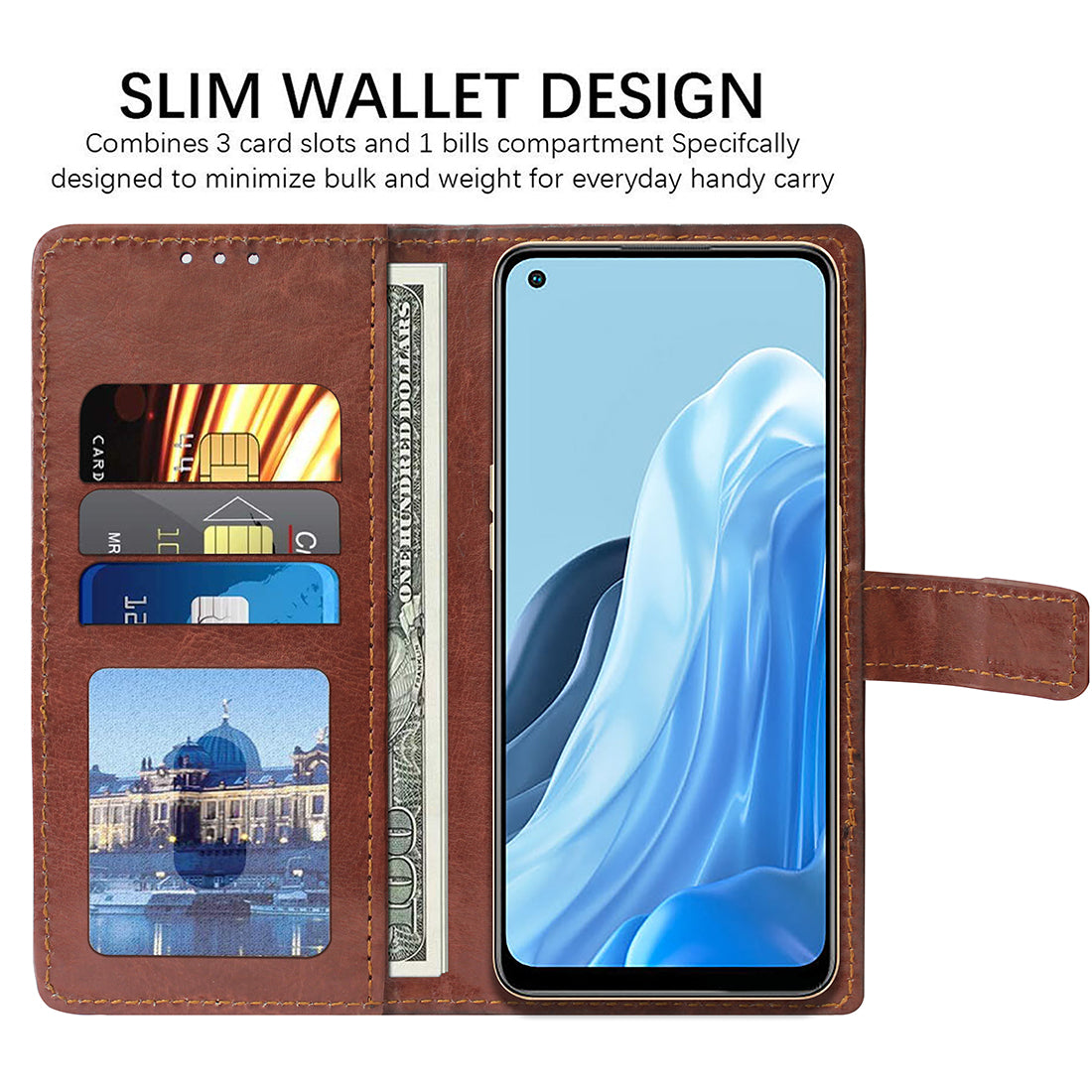 Premium Wallet Flip Cover for Oppo F21 Pro 4G