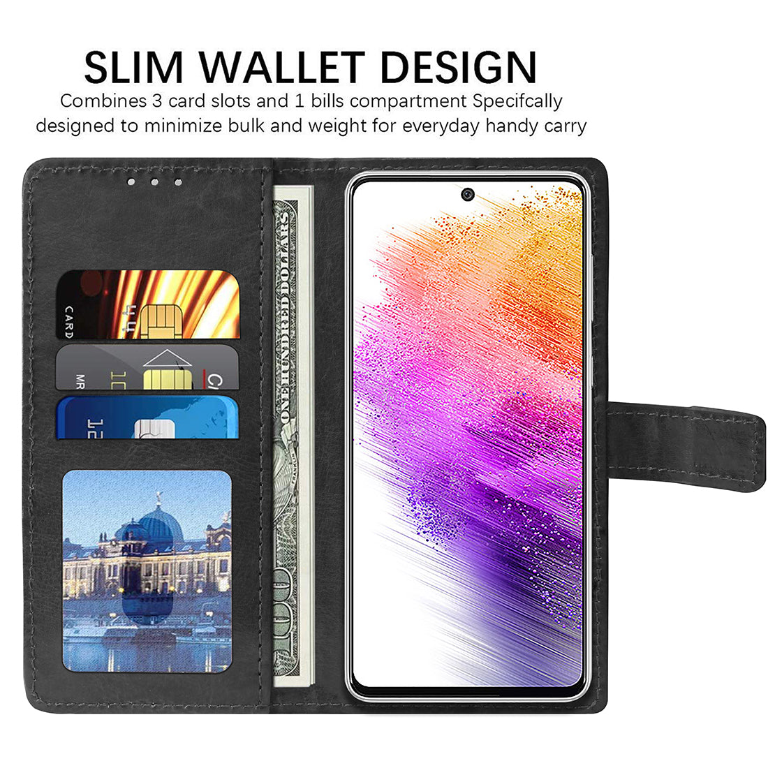 Premium Wallet Flip Cover for Samsung Galaxy A73 5G