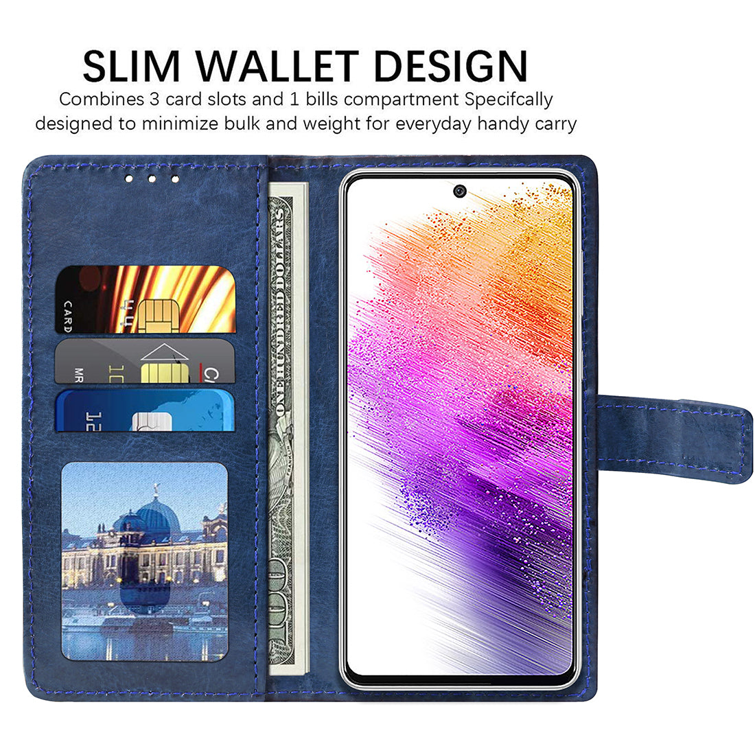 Premium Wallet Flip Cover for Samsung Galaxy A73 5G