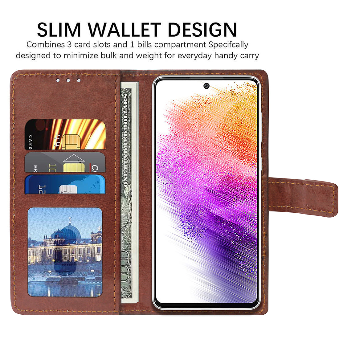 Premium Wallet Flip Cover for Samsung Galaxy A73 5G