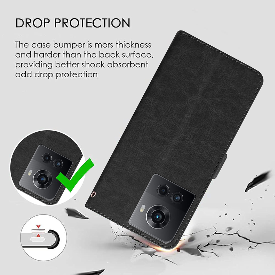 Premium Wallet Flip Cover for OnePlus 10R 5G