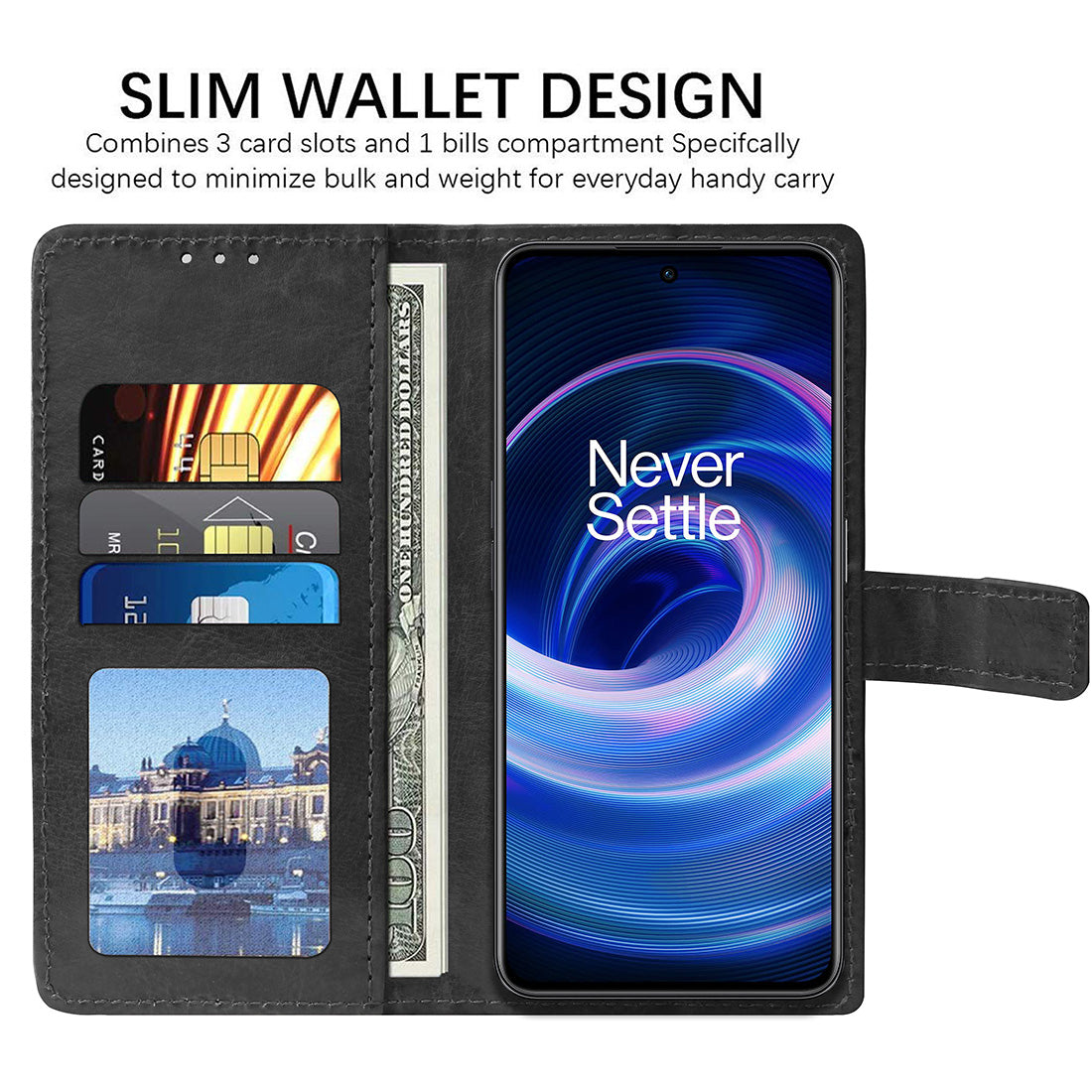 Premium Wallet Flip Cover for OnePlus 10R 5G